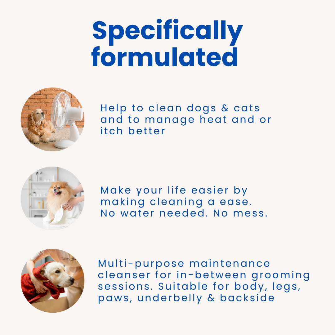 PawsofSoar No Wash Cooling Pet Shampoo Twin Pack