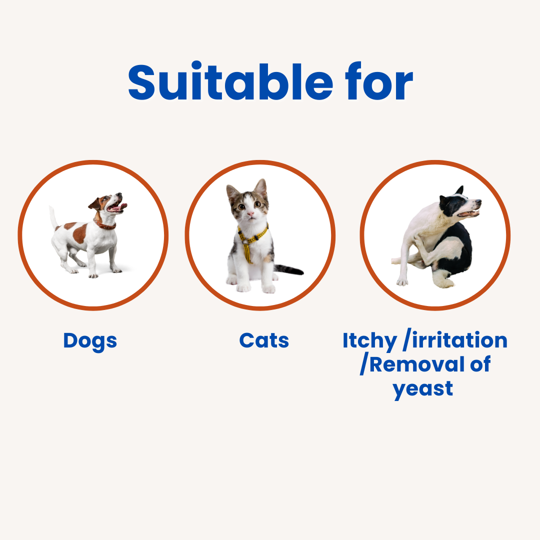 PawsofSoar No Wash Cooling Pet Shampoo Twin Pack