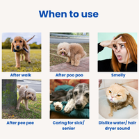 PawsofSoar Waterless Cooling Pet Shampoo Twin Pack - No Rinse Dry Shampoo for Dogs & Cats Singapore