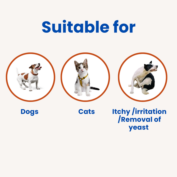PawsofSoar Waterless Cooling Pet Shampoo Twin Pack - No Rinse Dry Shampoo for Dogs & Cats Singapore