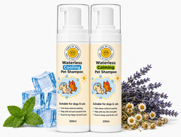 PawsofSoar Waterless Shampoo 2-Step Duo - Cooling + Calming, No Rinse Dry Shampoo for Dogs & Cats Singapore